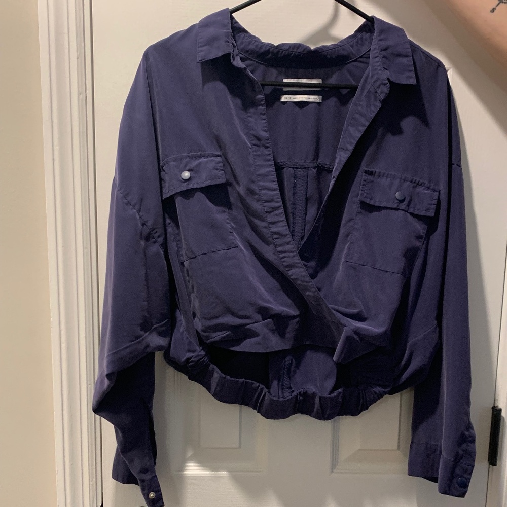 URBAN OUTFITTERS vinyl shirt
